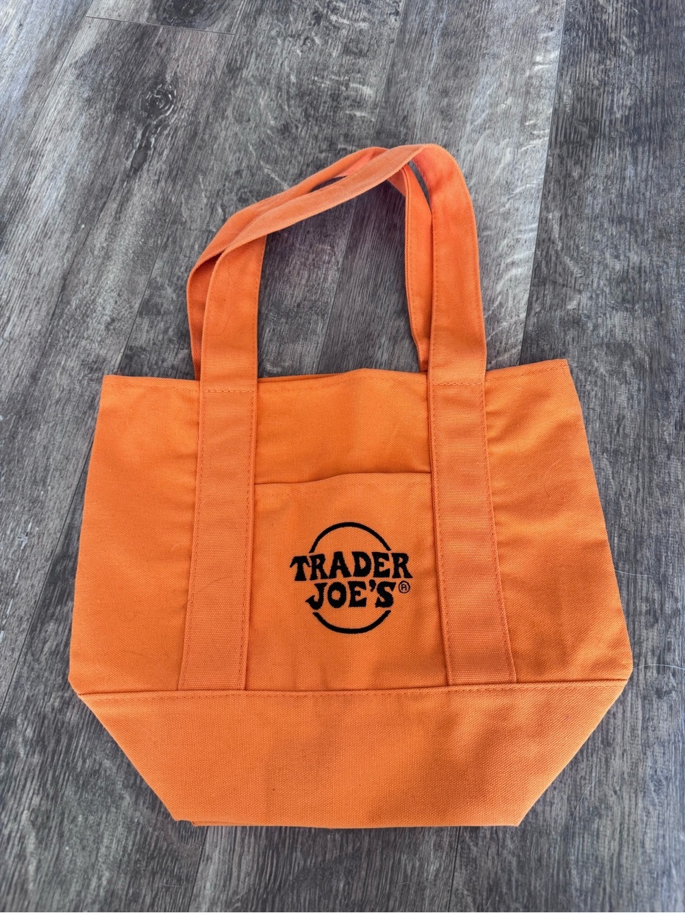 NWOT! Limited Edition Halloween Trader Joe's Orange Canvas Tote - Small